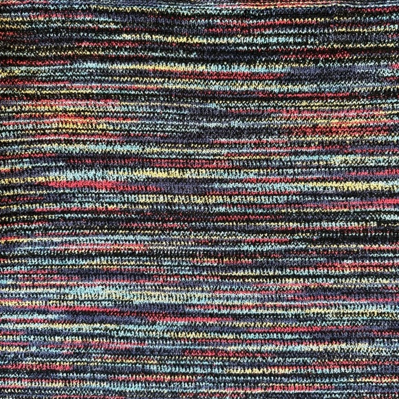 Forever 21 Multicolor Rainbow Colorful Striped Marled Groovy Stretch Skirt Sz 1X - Picture 4 of 6